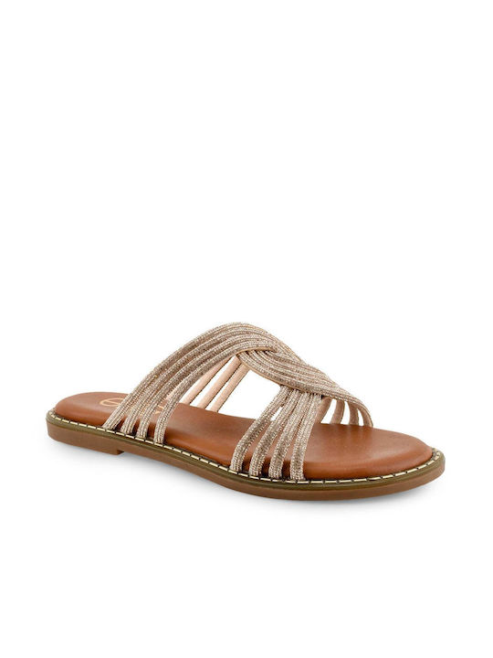 Exe Allison Women's Flat Sandals Pink Gold