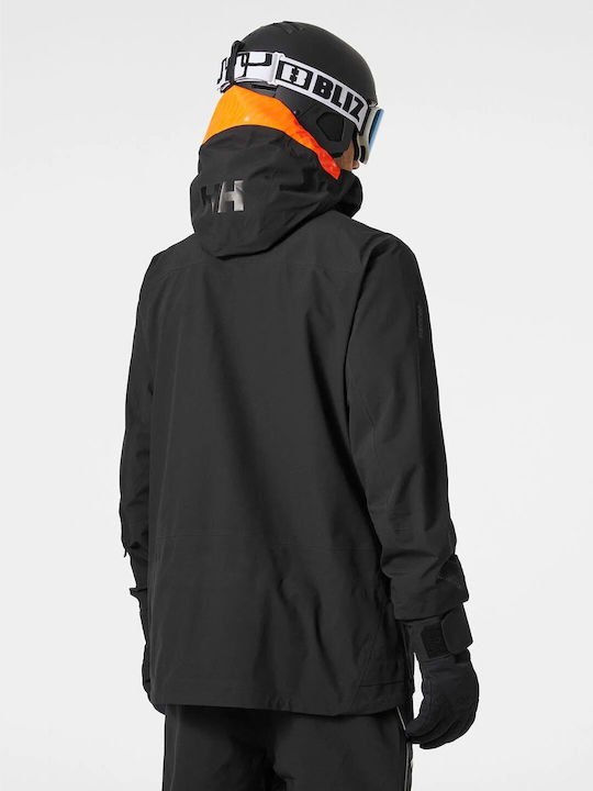 Helly Hansen Ridge 65809-990 Ανδρικό Μπουφάν για Σκι & Snowboard Μαύρο