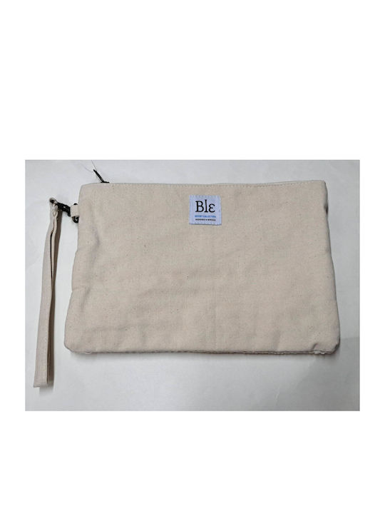 Ble Resort Collection Toiletry Bag in Beige color 17cm