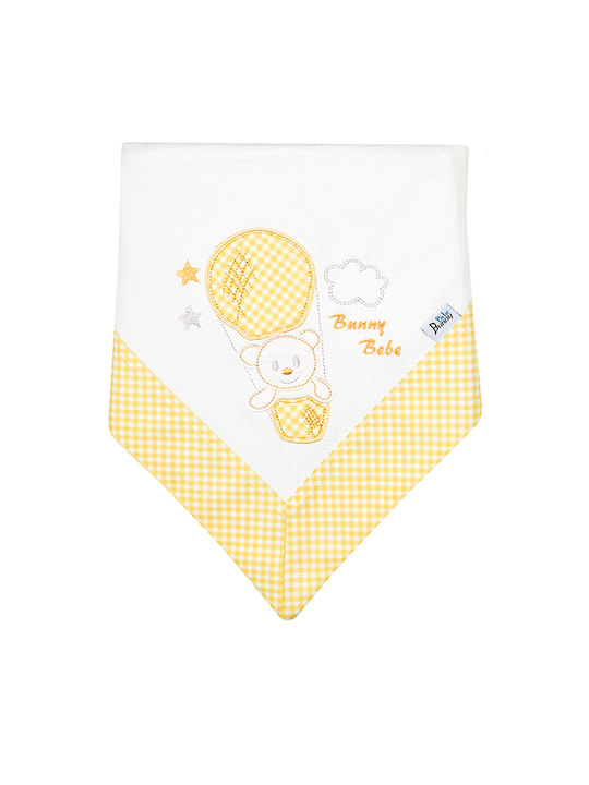 Bunny Bebe Pique Swaddle Blanket Yellow 90x90cm