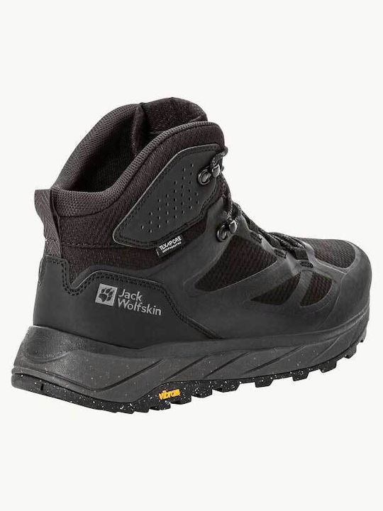 Jack Wolfskin Men's Hiking Waterproof Black Boots