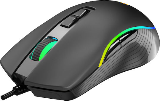 Yenkee YMS 3027BK Shadow RGB Геймърска Мишка 4800 DPI Черен