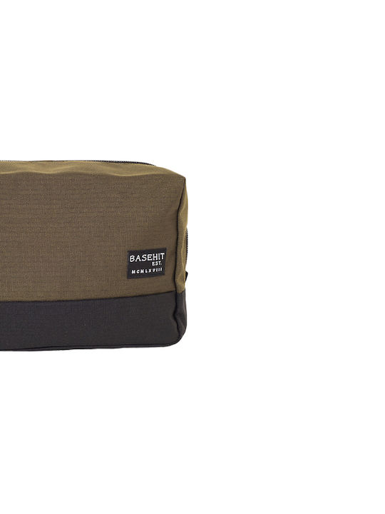 Basehit Herren Necessaire in Khaki Farbe 21cm