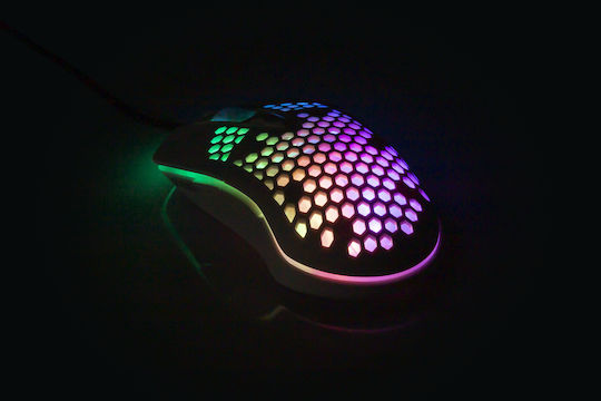 Yenkee Shotgun YMS 3030 RGB Gaming Ποντίκι 6400 DPI Λευκό