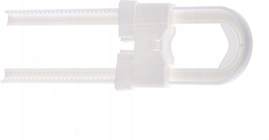 ikonka Door Safety Lock made of Plastic in White Color 4εκ. 1pcs