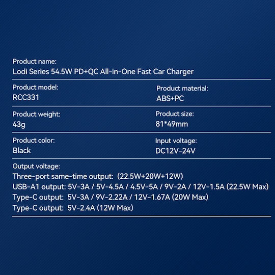 Remax FM Transmitter Αυτοκινήτου mit Typ-C,TC-TC / USB