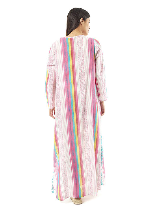 Verde Women's Maxi Caftan Beachwear Multicolour