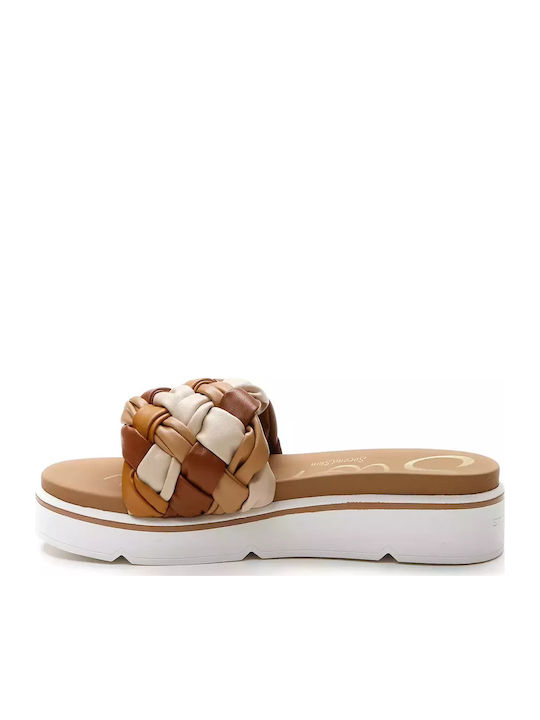 Liberty 5 Leather Women's Flat Sandals Brown