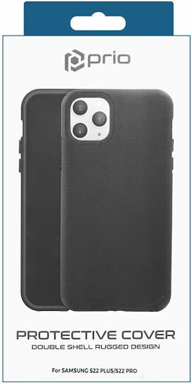Prio Protective Cover Back Cover Σιλικόνης Μαύρο (Galaxy S22+ 5G)