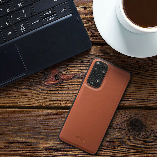 Kalibri Задна корица Кожа Оранжев (Redmi Note 11 / 11S 4G)