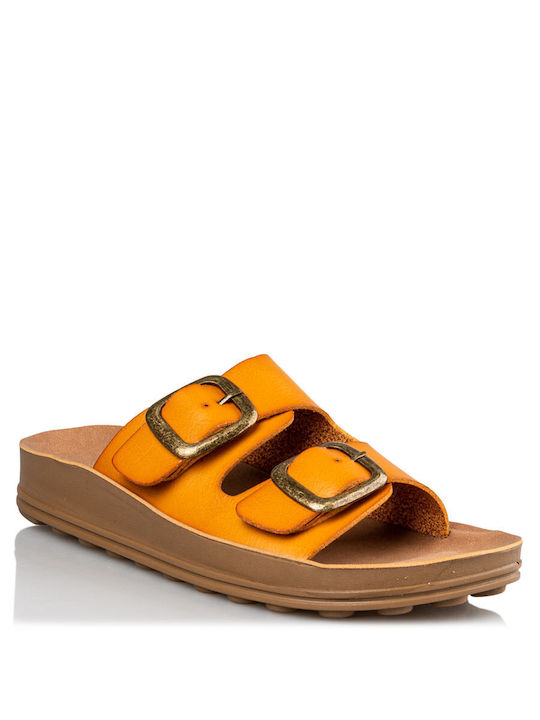 Envie Shoes Synthetic Leather Women's Sandals Orange