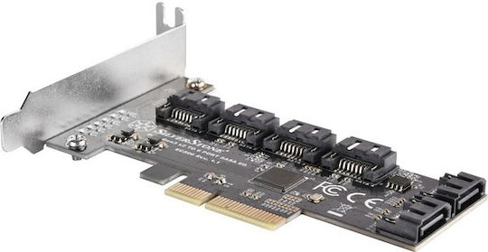 Silverstone Κάρτα PCIe σε 6 θύρες SATA