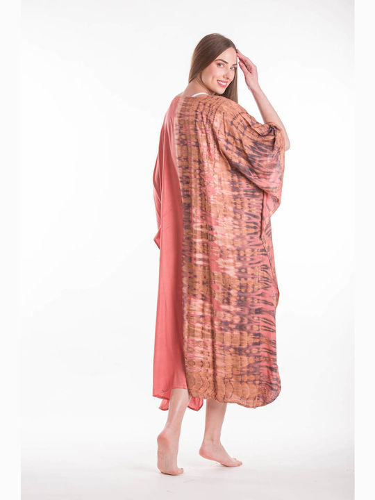 LONG OPAQUE CAFTAN TIE DYE