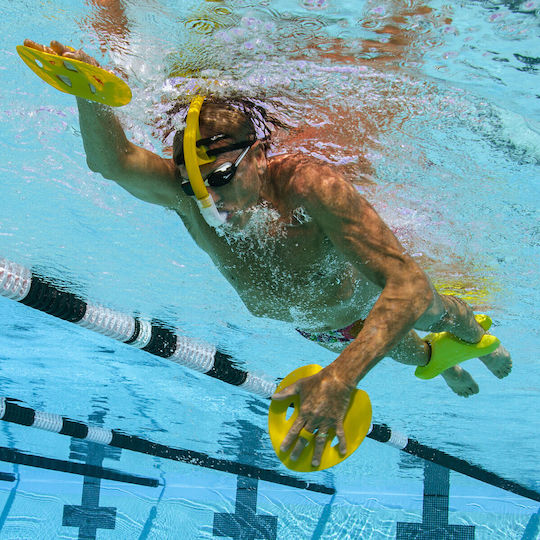 Finis Manta Swimming Hand Paddles Yellow
