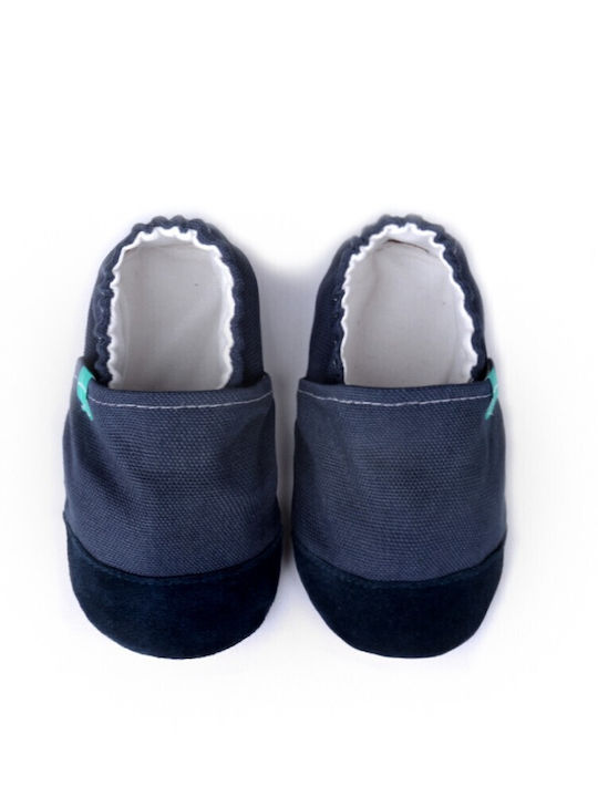 TiTot Baby Run Handmade Anti-Slip Shoes "Cobalt" Blue