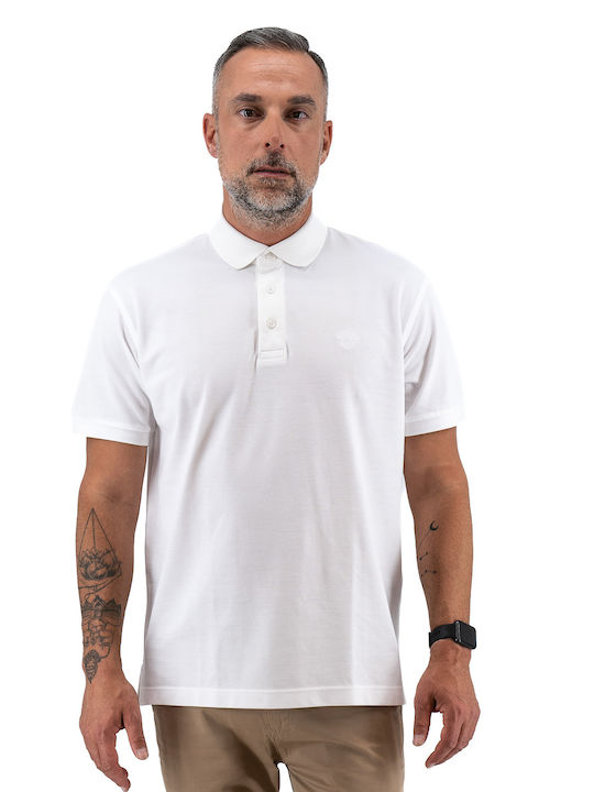 Guy Laroche Men's Short Sleeve Blouse Polo White