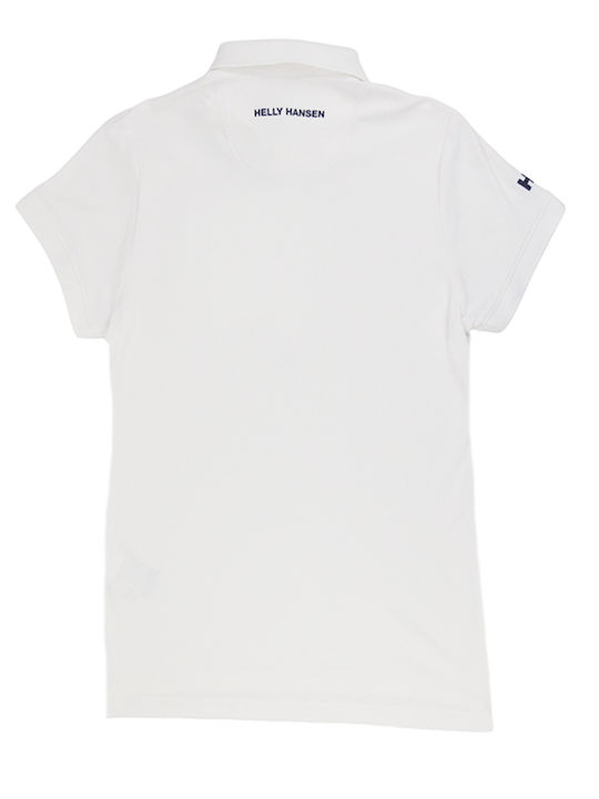 Women's Polo Blouse Short Sleeve White