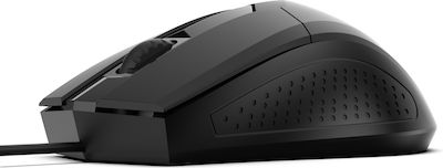 Powertech Wired Mouse Black