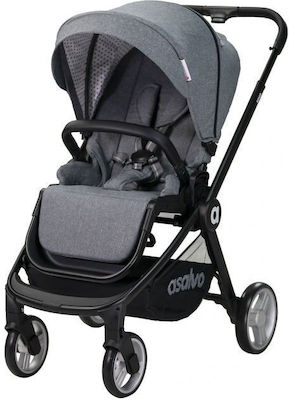 Asalvo Kino Adjustable Baby Stroller Suitable for Newborn Gray