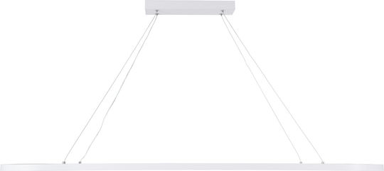 GloboStar Bolivar Висящо Осветително Тяло Бял 120x30см.