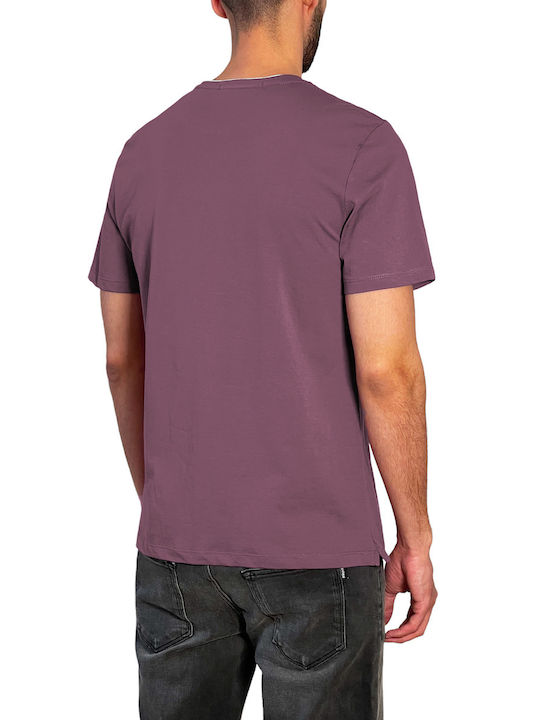 3Guys Men's Short Sleeve T-shirt Berry