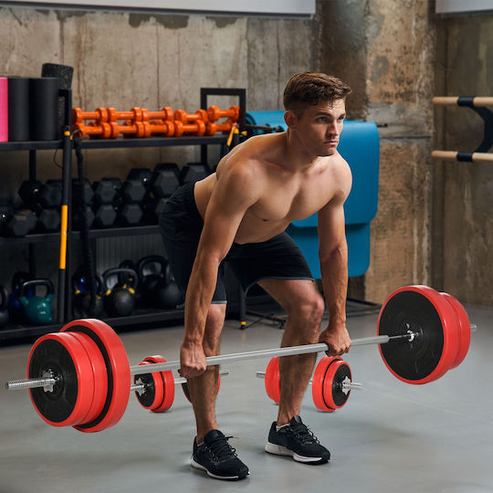 HomCom Hantelset mit Gesamtgewicht von 65kg kg