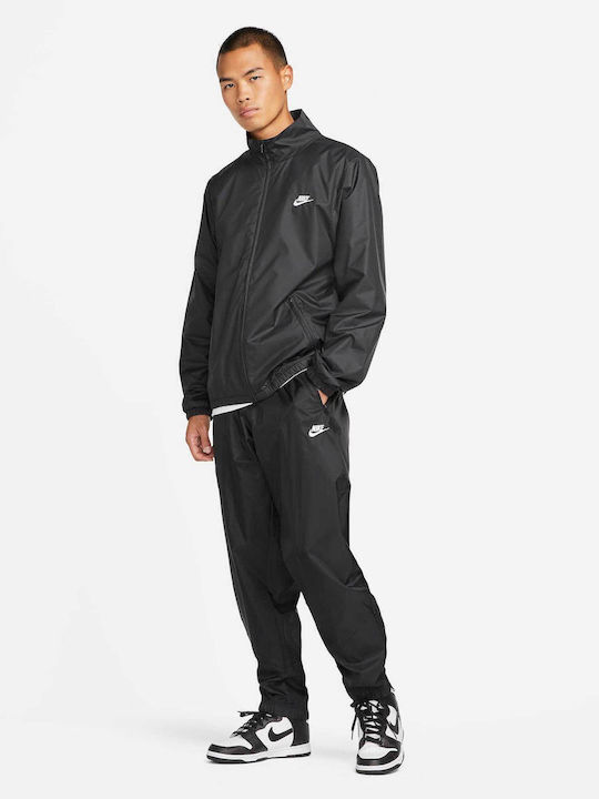 Windrunner Woven Lined Pants Jogginghose Glänzend mit Gummizug Schwarz