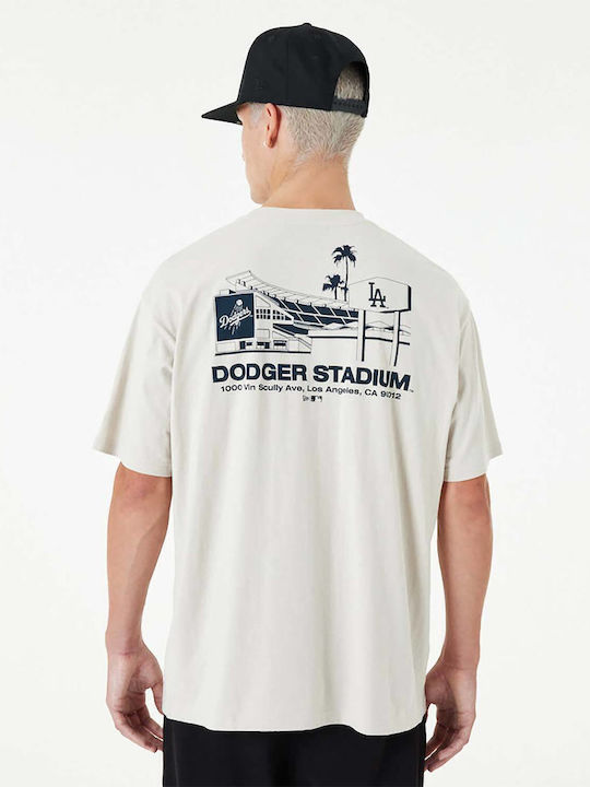 New Era La Dodgers Mlb T-shirt Μπεζ