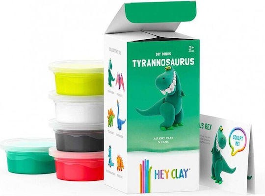 Hey Clay Dinos Tyrannosaurus Rex Multicolour Modelling Clay for Kids