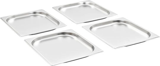 vidaXL Stainless Steel Gastronorm GN1/2 H20mm 8τμχ