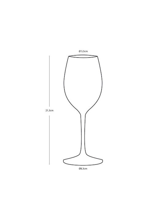 Marine Business Set Gläser für Rotwein aus Plastik Mit Stiel 325ml 6Stück