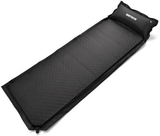 Meteor Αυτοφούσκωτο Ημίδιπλο Υπόστρωμα Camping 200x66cm Πάχους 3.8cm Μαύρο