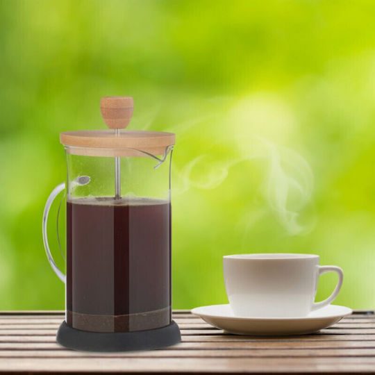 Relaxdays Ръчна Филтърна Кафевярка Неръждаема Стомана Бежова 600ml