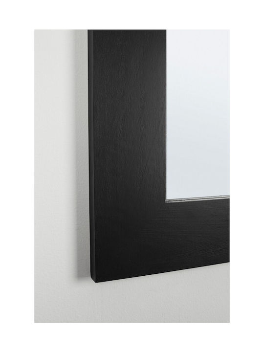 Bizzotto Tiziano Wall Mirror with Black Wooden Frame 92x72cm 1pcs