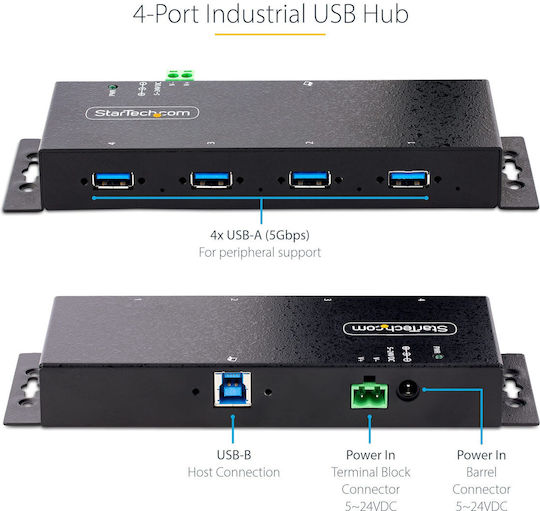 StarTech Hub 4 Θυρών USB 3.0 με σύνδεση USB-A