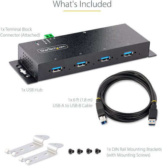 StarTech Hub 4 Θυρών USB 3.0 με σύνδεση USB-A