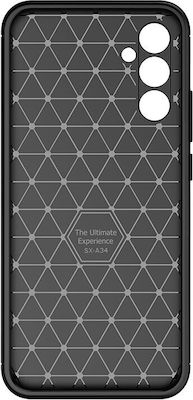 Ancus AutoFocus Carbon Fiber Silicone Back Cover Durable Black (Galaxy A14)