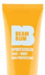 Beam Bum Sportscreen Αδιάβροχη Αντηλιακή Κρέμα Προσώπου και Σώματος SPF50