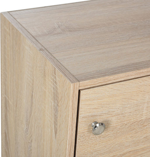 Office Storage Chipboard Cabinet Brown L48xW34xH100cm