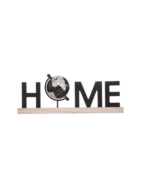 Διακοσμητικό Χώρου Home από Ξύλο 36x8.5x13.5cm