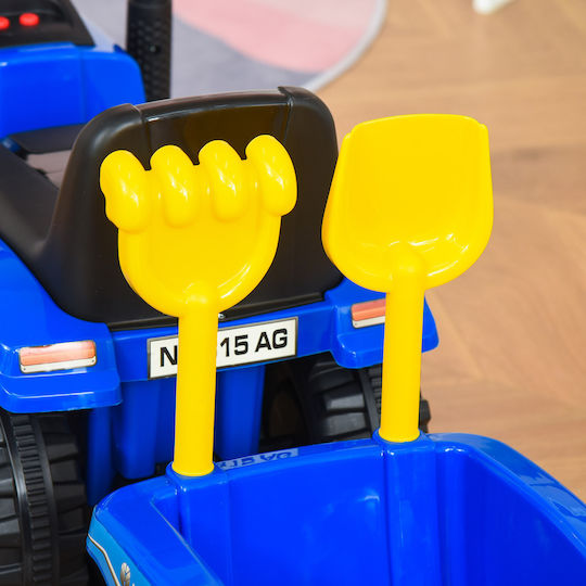 HomCom Tractor Mașină Ride On Pentru 12+ Luni Albastru