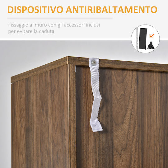 Kabinett Büro Walnuss 80x40x178cm