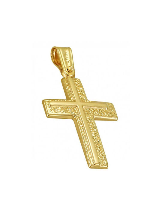 14 Karat Gold Taufe/Verlobung Kreuz ST24853F