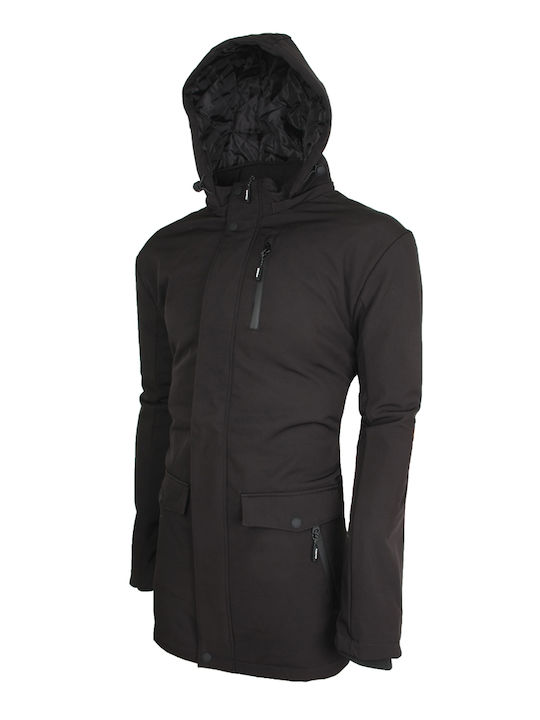 Double Men's Winter Jacket Black