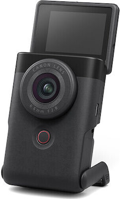 Canon Cameră video Powershot V10 Vlogging Kit Negru @ 30fps Senzor CMOS Stocare pe Card de memorie cu Ecran Tactil 2" și HDMI / WiFi