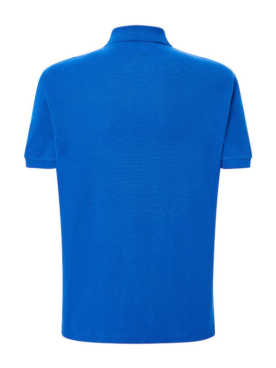 JHK PORA-210 Men's Short Sleeve Promotional Blouse Royal Blue