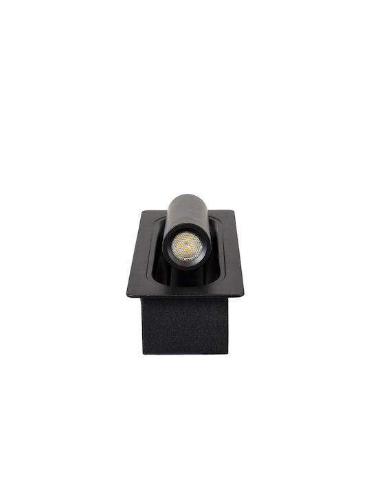 GloboStar Manhattan Μονό LED Φυσικό Λευκό Σποτ σε Λευκό Χρώμα