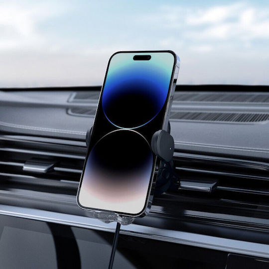 Spigen UTS12W Onetap Car Mobile Mount with Adjustable Hooks and Wireless Charging Black