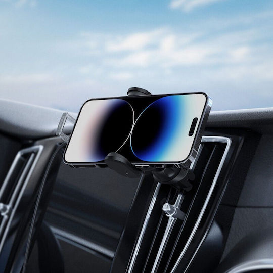 Spigen UTS12W Onetap Car Mobile Mount with Adjustable Hooks and Wireless Charging Black