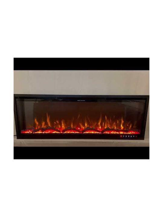 Hitense Montat pe perete Șemineu electric 1600W 152.5x45cm Negru